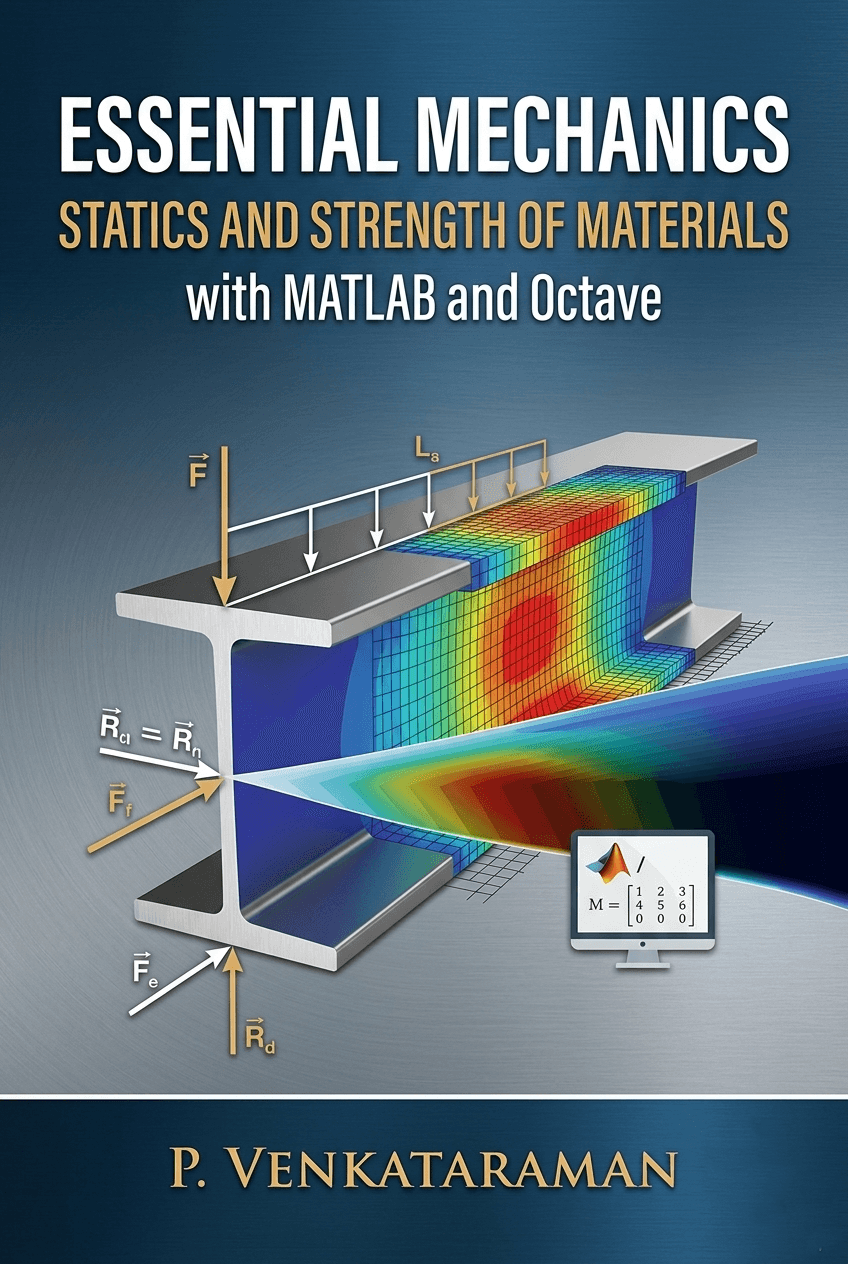 Essential Mechanics - Statics and Strength of Materials with MATLAB and Octave